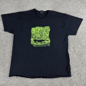 Limosine Shirt Mens XL Black Neon Green Graphic Skateboard Streetwear Tee